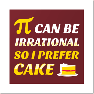 Pi vs Cake Posters and Art